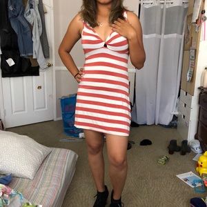Stripe sleeveless dress